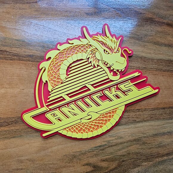 Vancouver Canucks Dragon 3D Printed Sign - Picture 1 of 4